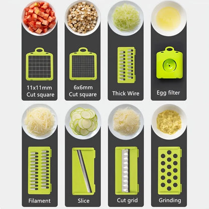 14pcs/Set Vegetable Chopper,Multifunctional Fruit Slicer,