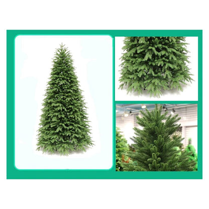 Artificial Green Christmas Tree, Full PE Leaves