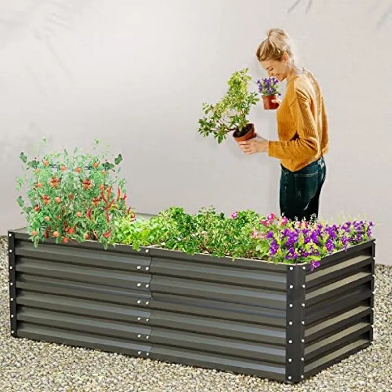 UDPATIO Galvanized Raised Garden Bed