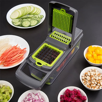 14pcs/Set Vegetable Chopper,Multifunctional Fruit Slicer,