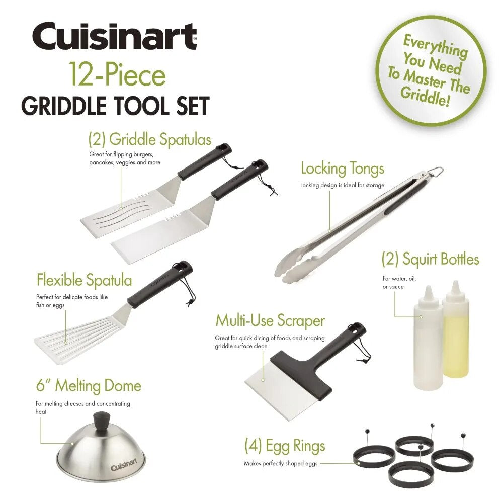 12-Piece Griddle Tool Set Kitchen Pots