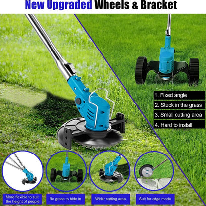 Electric Lawn Mower 21V Cordless Grass Trimmer