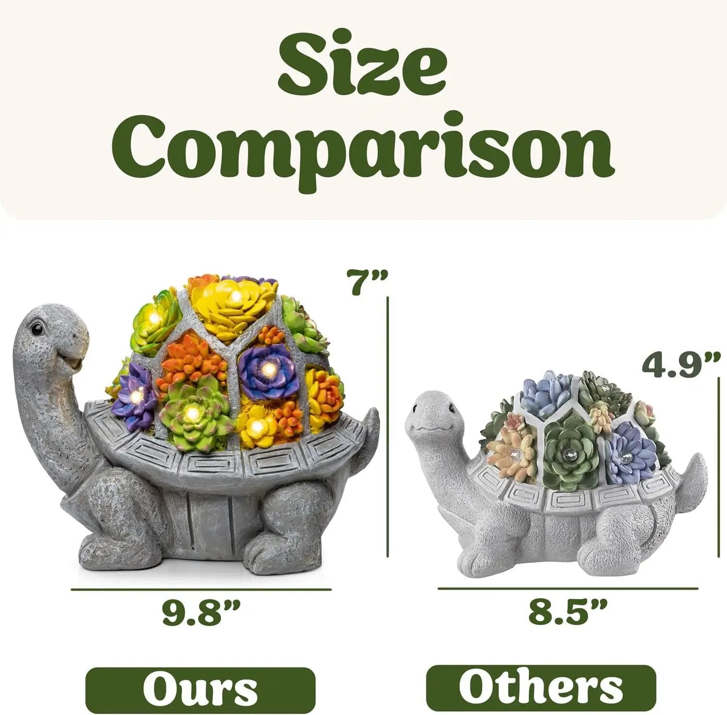 Solar Turtle Garden Decor for Outside