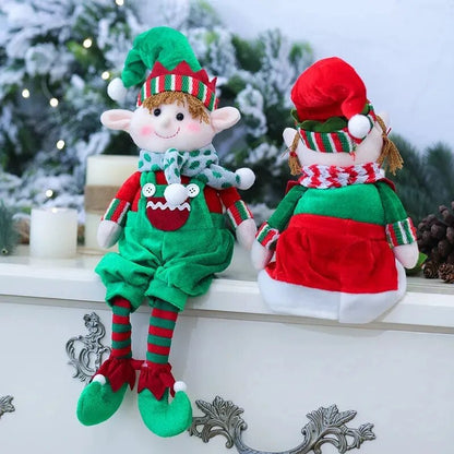 Christmas Plush Leg Elf Doll Ornaments Home Decorations Christmas Tree Ornaments