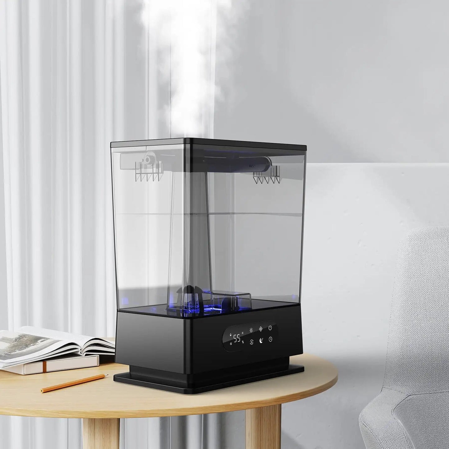 Large Top-fill Humidifier Cool Mist Humidifiers for Home