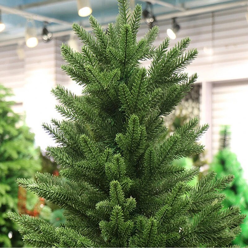 Artificial Green Christmas Tree, Full PE Leaves