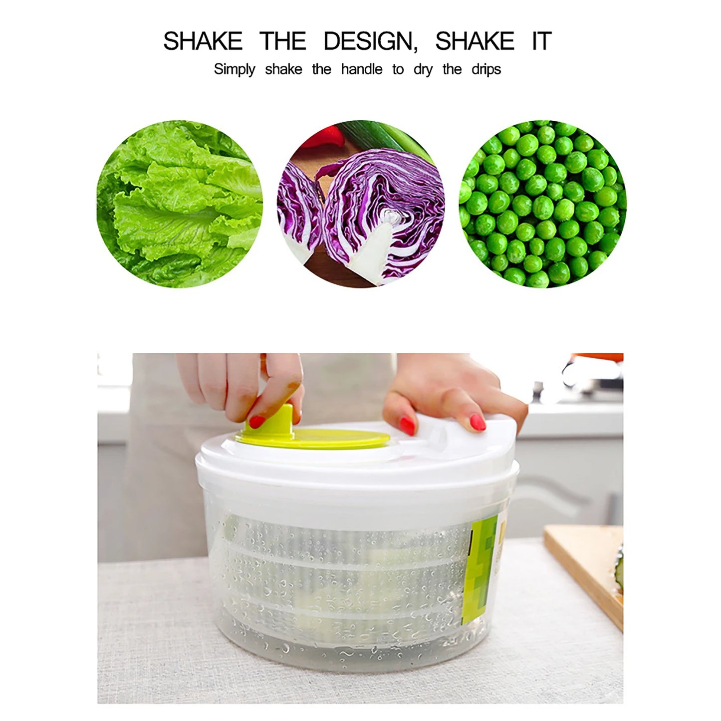 Vegetables Dryer Salad Spinner Fruits Basket Vegetables