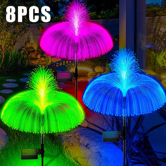 Solar LED Jellyfish Lights Outdoor Garden Decor Lawn Light