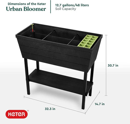 Keter Urban Bloomer 12.7 Gallon Raised Planter Box