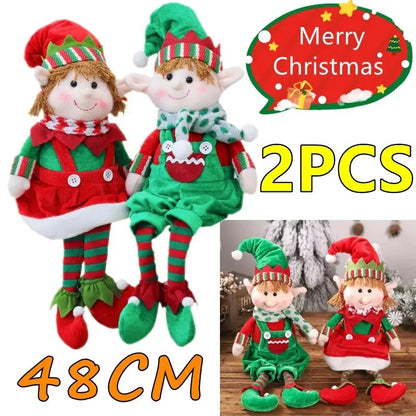 Christmas Plush Leg Elf Doll Ornaments Home Decorations Christmas Tree Ornaments