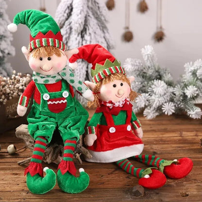 Christmas Plush Leg Elf Doll Ornaments Home Decorations Christmas Tree Ornaments