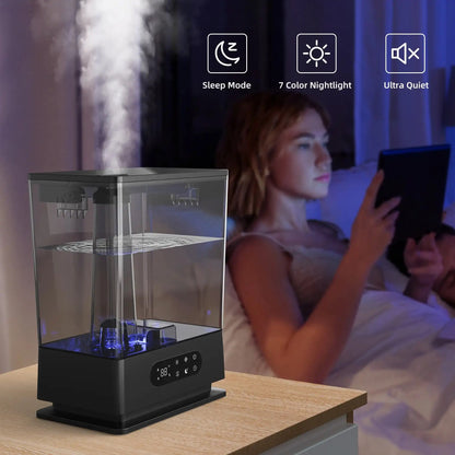 Large Top-fill Humidifier Cool Mist Humidifiers for Home