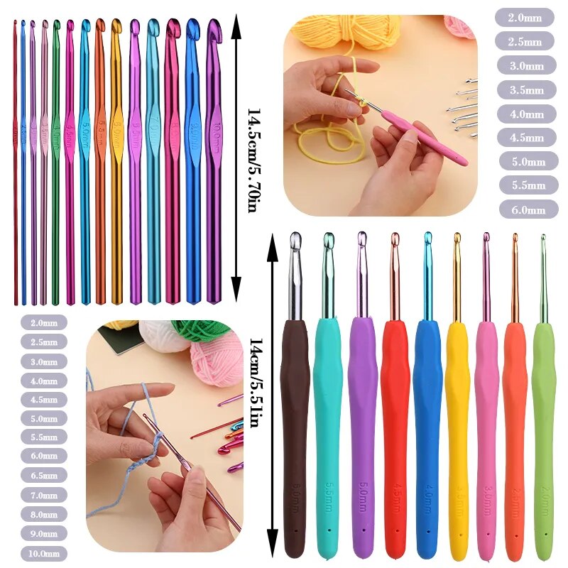 KRABALL Knitting Crochet Hook Set