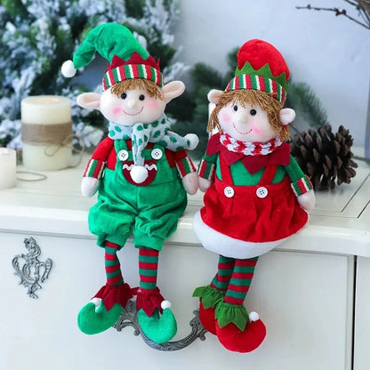 Christmas Plush Leg Elf Doll Ornaments Home Decorations Christmas Tree Ornaments