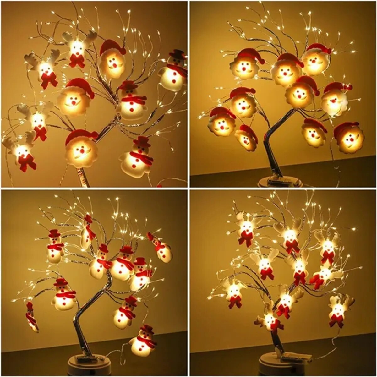 Snowman Christmas LED Garland String Lights