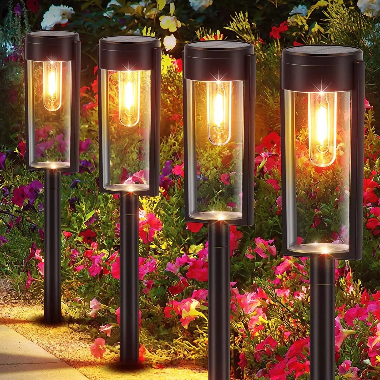 Solar Pathway Lights Outdoor Solar Pathway Garden Lamp